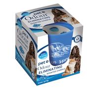 1 x Pet Odour Eliminating Candle Ocean Spray Scented Neutralising Frangranced Pet Friendly 120g Candle in Jar - Upto 30 Hours Burn Time Pet Odour Eliminators