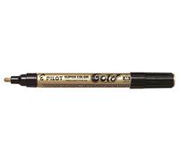 1 X PILOT PERMANENT METALLIC GOLD PAINT MARKER MEDIUM