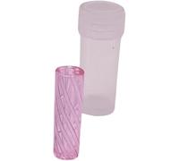 1 x Pink Glass Twisted Glass Filter Tip | 9mm x 30mm | 7 Holes | Easy to Clean Reusbale | Pink Filter Tips | (1 Piece)