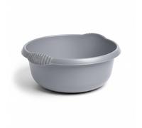 1 x Plastic 5L Litre Navy Round Washing Up Bowl Sink Tidy Organizer 28 CM Multipurpose Basin Mixing Washing Up Bowl Cleaning Tub Ideal For Home Sinks Kitchen (Silver, 28 CM)
