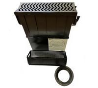 1 x Polydrain Heelguard (Formally Fernco Heelguard) Storm Drain Channel Drainage PVC Toppped Sump Gully Silt Trap Water Rain Storm Shower Wetroom Garden Driveway