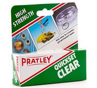 1 x Pratley Quick Set Clear Epoxy Liquid Glue Adhesive 2 x 18ml Tubes 86143 New