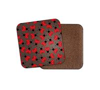 1 x Pretty Ladybird Drinks Coaster - Bug Insects Beetle Cute Kids Fun #8508