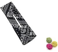 1 x printed strips summer deft bun french twist hairstyle chic multi-pattern magic deft bun ideal for women flight crew yoga, dancers