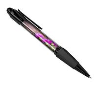 1 x Purple Scottish Thistle Flower Garden Black Ballpoint Pen Student #3645