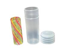 1 x Rasta Design Glass Twisted Filter Tip | 11mm x 30mm | 9 Holes | Easy to Clean Reusbale | Red - Green - Yelow Filter Tips | (1 Piece)
