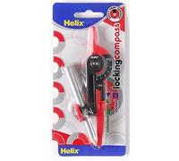 1 x Red & Black Helix Lockable Maths Compass