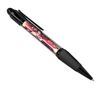 1 x Red Samurai Anime Girl Japanese Black Ballpoint Pen Student #2815