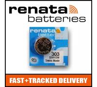 1 x Renata 303 Watch Battery 1.55v SR44SW - Official Renata Watch Batteries