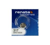 1 x Renata 317 Swiss Made Lithium Coin Cell Battery SR516SW
