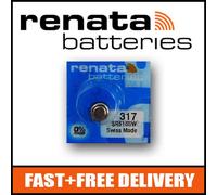 1 x Renata 317 Watch Battery 1.55v SR516SW - Official Renata Watch Batteries
