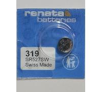 1 x Renata 319 Swiss Made Lithium Coin Cell Battery SR527SW