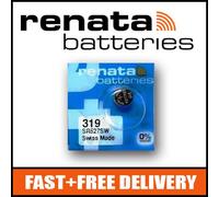 1 x Renata 319 Watch Battery 1.55v SR527SW - Official Renata Watch Batteries