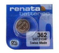 1 x Renata 362 Swiss Made Lithium Coin Cell Battery SR721SW