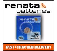 1 x Renata 364 Watch Battery 1.55v SR621SW - Official Renata Watch Batteries