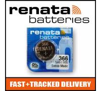 1 x Renata 366 Watch Battery 1.55v SR1116S - Official Renata Watch Batteries
