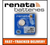 1 x Renata 397 Watch Battery 1.55v SR726SW - Official Renata Watch Batteries