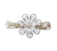 1 x Rhinestone Crystal Hair Clip, Sparkling Hair Clip, Hair Accessories, Bridal Wedding Hair Pins, Hair Accessories, Glitter Hair Clips, Headpieces for Women, Party, Daily Dress, Sunflower