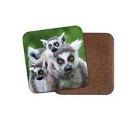 1 x Ring Tailed Lemur Coaster - Funny Animal Wild Nature Wildlife #12666