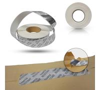 1 x Roll Tamper-Resistant Metallic Labels by HEALUA - 500 x Tamper Proof Stickers 3.6" x 0.8" Security Seal Void Adhesive Stickers for Parcels, Boxes, Letters, Bags & More