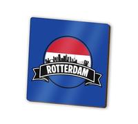 1 x Rotterdam Square Magnet - The Netherlands Flag Skyline Landmarks City Fridge Magnetic Travel Holiday Family Friend Women Men #83296