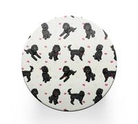 1 x Round Black Cockapoo Coaster - Spaniel Poodle Puppy Pets Dogs Lover Fan Animals Birthday Men Women Friend Kitchen Drink #82957