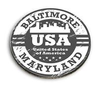 1 x Round MDF Magnet - Baltimore Maryland 39789