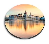 1 x Round MDF Magnet - Budapest Parliament Hungary 21296