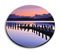 1 x Round MDF Magnet - Coniston Water Lake District England 14247