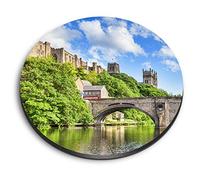 1 x Round MDF Magnet - Durham Castle & Cathedral England 21481