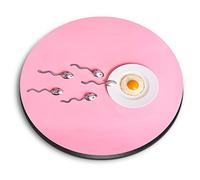 1 x Round MDF Magnet - Fertility Food IVF Concept Sperm Egg 16166