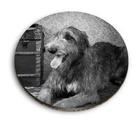 1 x Round MDF Magnet - Irish Wolfhound Dog Breed 35329