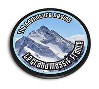1 x Round MDF Magnet - Le Grand Massif France Ski Snowboard 7119