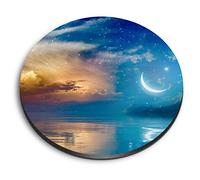 1 x Round MDF Magnet - Ramadan Kareem Muslim Moon 2746
