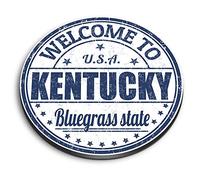 1 x Round MDF Magnet - Welcome To Kentucky USA Travel 6124