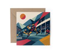 1 x Rugby Greeting Card - Rugby Player Sports Fan Birthday Gift #73352