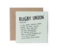 1 x Rugby Union Greeting Card - Funny Player Definition Birthday #73403