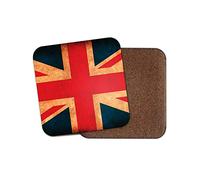 1 x Rustic Union Jack Flag Coaster - Great Britain GB United Kingdom UK #14367