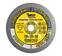 1 x SabreCut SCDM7610 76mm (3 inch) x 10mm x 10mm Bore Mesh Turbo Diamond Angle Grinder Circular Saw Blade