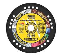 1 x SabreCut SCDME7610 76mm (3 inch) x 10mm Bore Vacuum Brazed Metal Cutting Angle Grinder Circular Saw Diamond Disc Blade