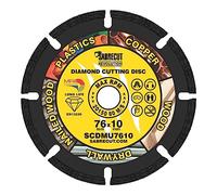 1 x SabreCut SCDMU7610 76mm (3 inch) x 10mm Bore Vacuum Brazed Multi Material Cutting Angle Grinder Circular Saw Diamond Disc Blade