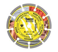 1 x SabreCut SCDS230 230mm (9 inch) x 10mm x 22.23mm Bore Segmented Angle Grinder Diamond Circular Saw Blade