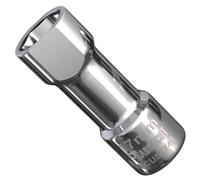 1 x SabreCut SCUS1741 17mm Channel Socket for 41mm x 41mm Unistrut Channel, Fits 1/2" Drive Ratchets, Hardened Chromium Vanadium Steel, Nickel Chrome Finish, M10 Nuts/Bolts, Heavy Duty Impact Rated