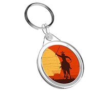 1 x Samurai Warrior on Horse - Keyring IR02 Mum Dad Kids Birthday #12943