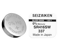 1 x Seiko Seizaiken 337 SR416SW SB-A5 623 GP337 Watch Battery Silver Oxide 0% Mercury