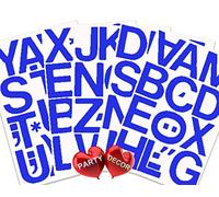 1 x Set of 69 Royal Blue 4" Letters - Self Adhesive Waterproof Durable Vinyl Stickers - Cut to the sticker Shape - size 100mm