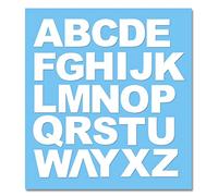1 x Set of Full Alphabet White Letters - Removable Self Adhesive Waterproof Durable Vinyl Stickers - Digitally Cut to the sticker Shape - size 20mm