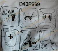 1 x set of Pressalit D43999 / D44999 Bottom-fixing S/St hinges NON RETURNABLE