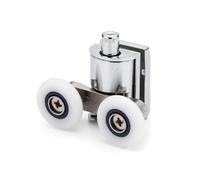1 X Shower Part Eastbrook Bottom Zinc Alloy Shower Door Rollers/runners 23mm Wheel Diameter Es1
