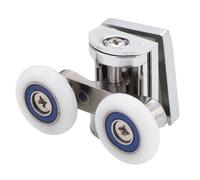 1 X Shower Part Eastbrook Top Zinc Alloy Shower Door Rollers/runners 23mm Wheel Diameter Es1